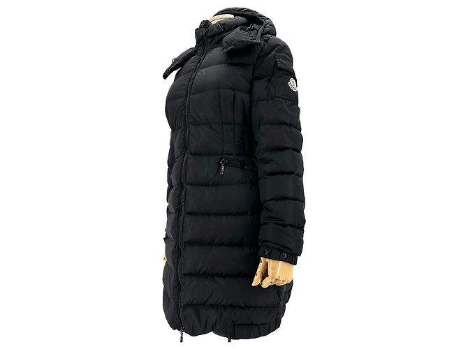 Moncler Chapal Long Down Jacket Black