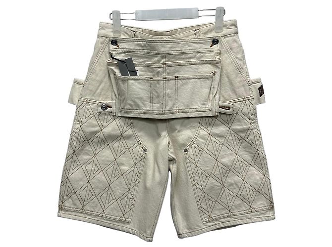 Dior Denim Tears Carpenter Bermuda Pants White