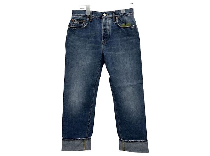 Gucci Pantalones rectos de denim Multicolor 