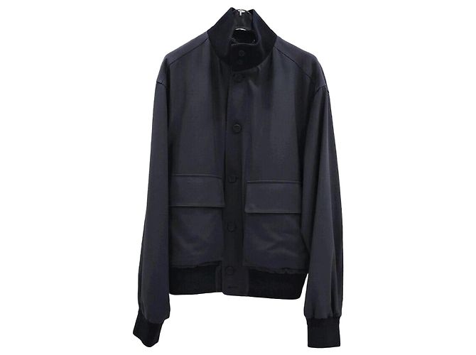 Dior Giacca Icon Harrington in cotone e seta Nero