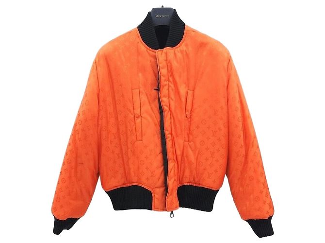 Louis Vuitton LV Monogram Reversible Bomber Jacket Red