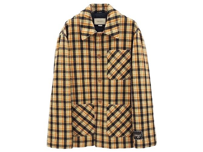Gucci Multicolor Wool Check Jacket