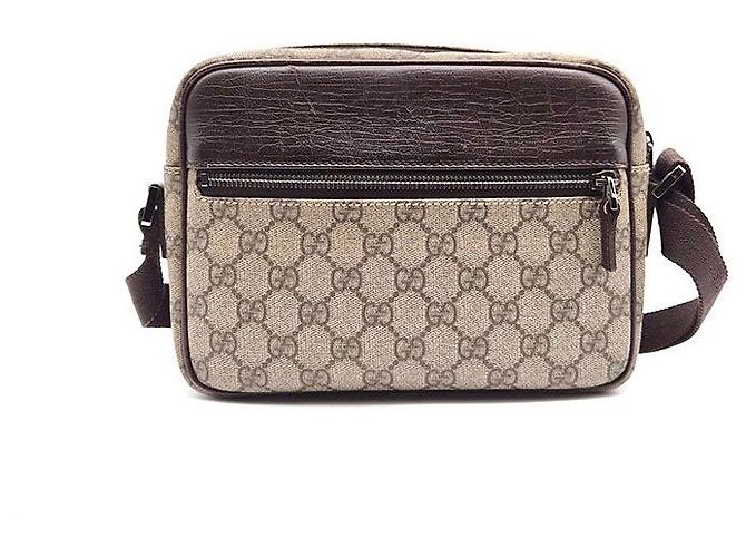 Gucci Borsa Messenger Supreme Marrone