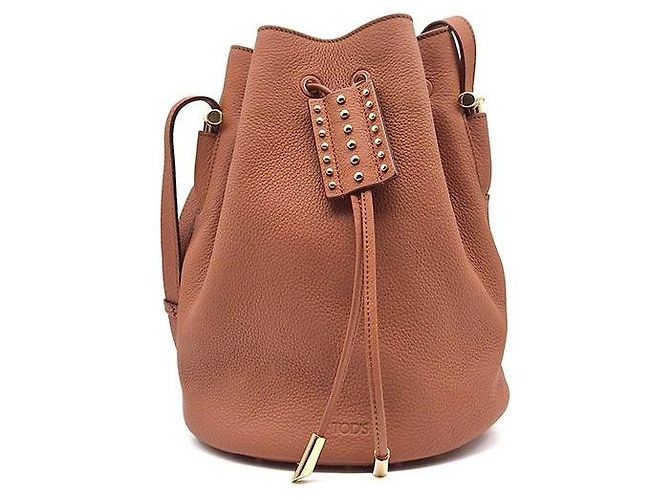 Tod's Micro Borsa a Secchiello Marrone 