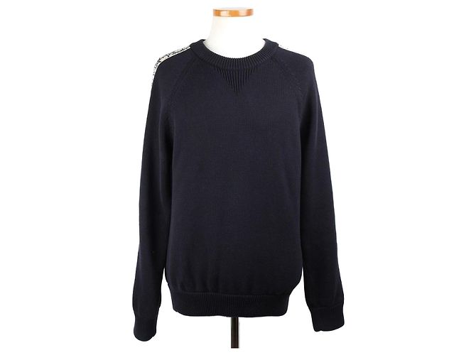 Dior Oblique Strick mit Einsatz Schwarz 