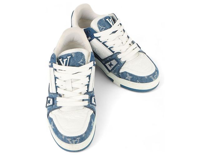 Louis Vuitton Baskets LV Trainer en denim Taille Multicolore