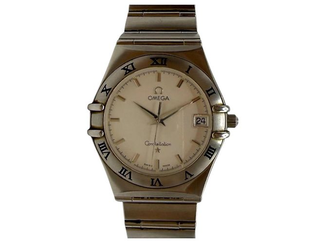 Omega Constellation Stahluhr Silber