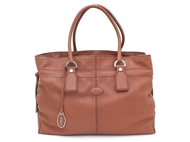 Tod's Bolsa Tote de couro marrom