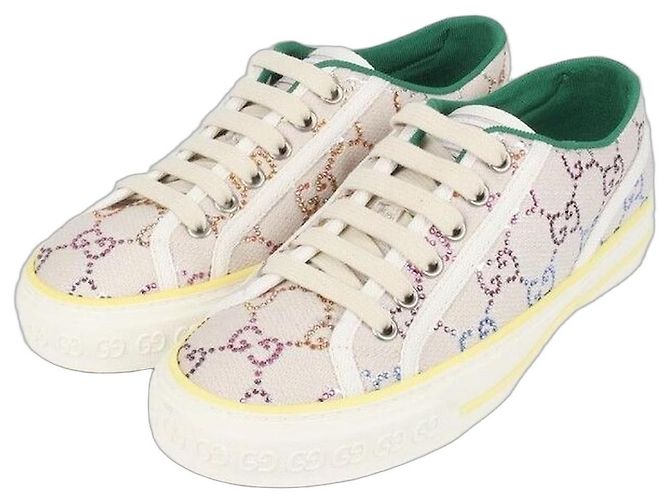Gucci Baskets Tennis Crystal Multicolore
