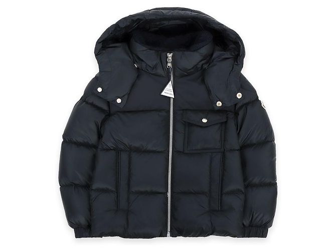 Moncler Kids EDUARD Down Padded Jacket (Navy) Black