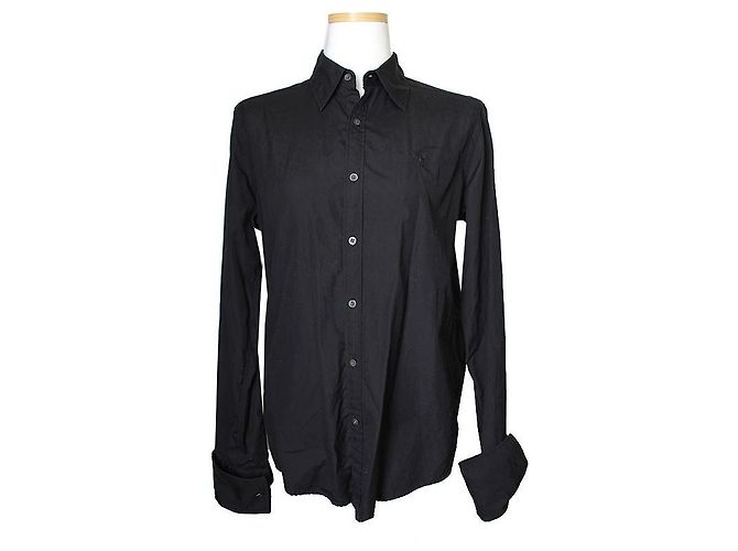 Camicia Ralph Lauren Black Slim Fit Nero