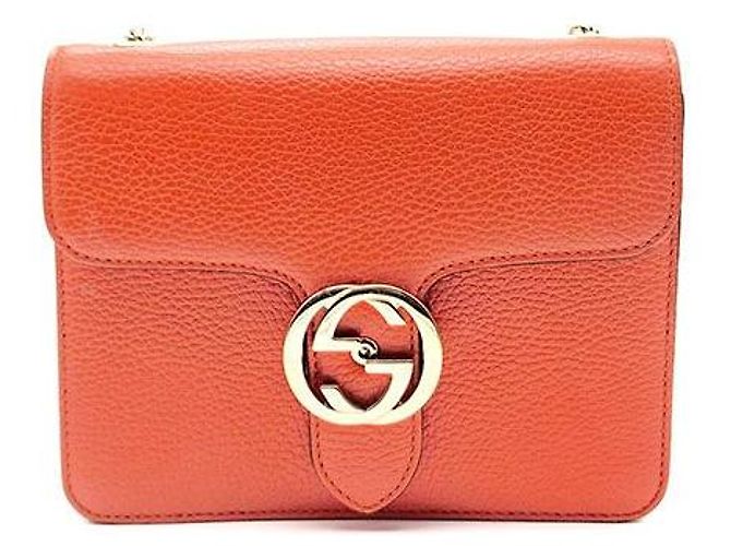 Gucci Borsa a tracolla Interlocking GG Rosso