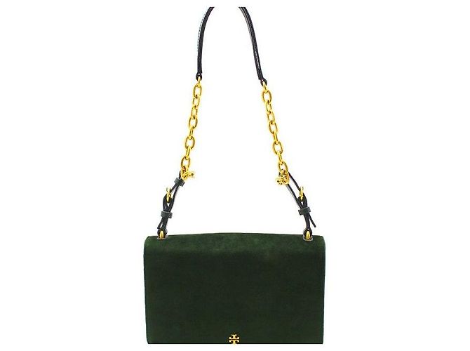 Tory Burch Borsa a tracolla in scamosciato verde