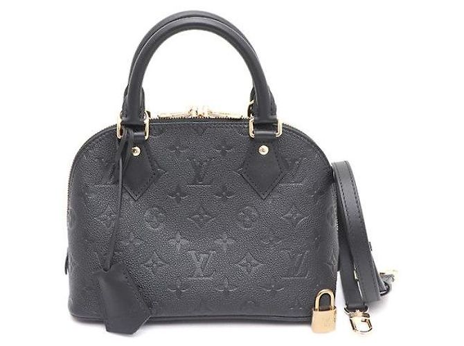 Louis Vuitton Bolsa Tote e Transversal Alma BB em Monogram Empreinte Preto