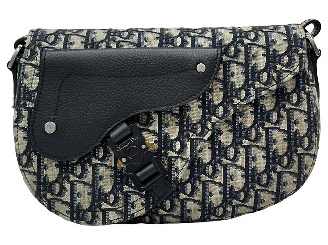 Dior Alça de bolsa messenger Saddle Multicor