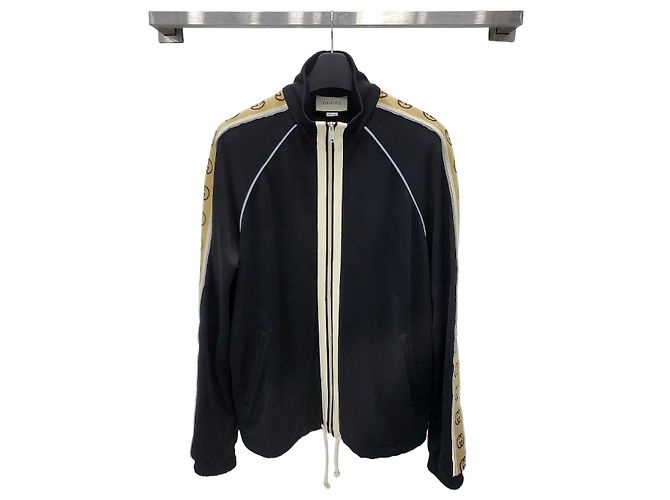 Gucci Oversized Technical Jersey Jacket Silvery