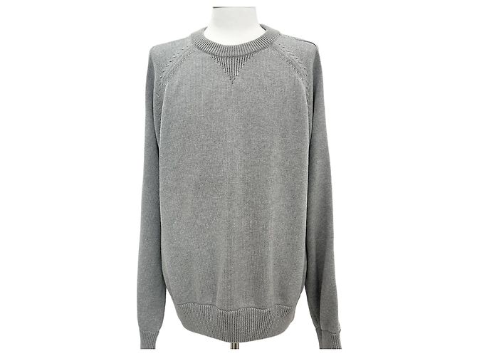 Dior Strick mit Oblique-Einsatz Grau Braun 
