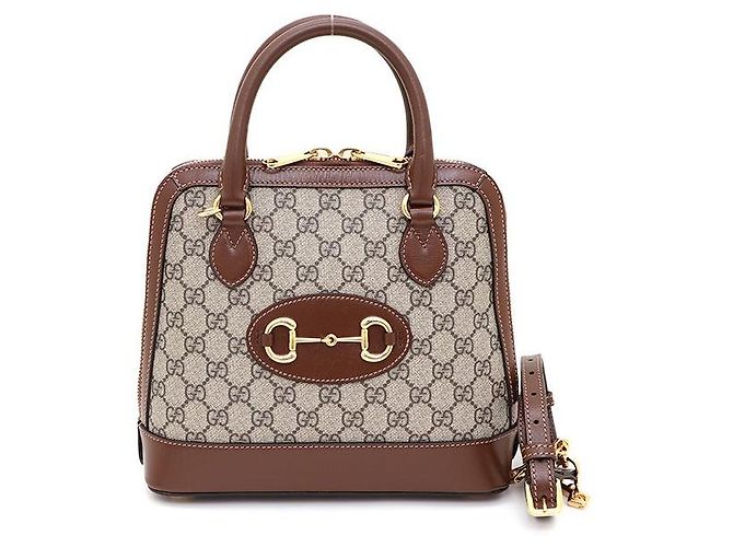Horsebit 1955 Gucci Borsa Tote e Borsa a Spalla Horsebit Small Top Handle Marrone