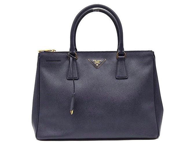 Prada Borsa Tote e Borsa a Spalla Saffiano Lux Blu