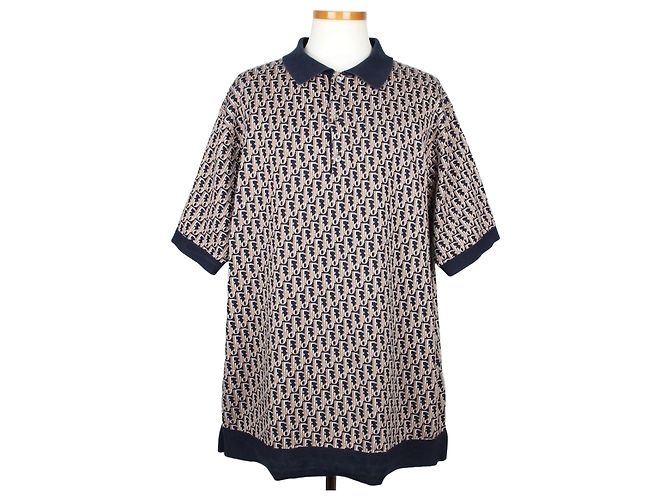 Dior Oblique Jacquard Polo Strick XL Mehrfarben