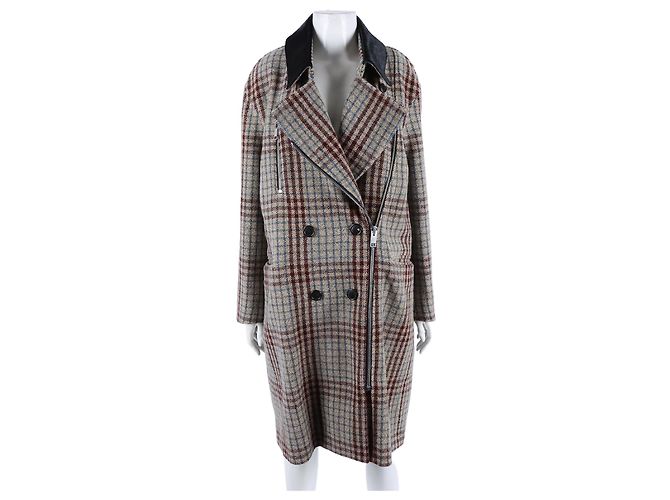 Isabel Marant Zip Coat Brown