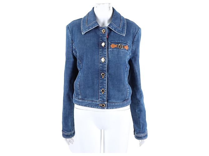 Louis Vuitton Giacca di denim Blu