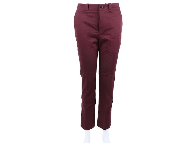 Saint Laurent Pantalones Roja 