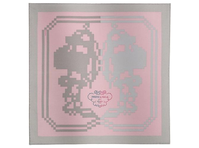 Silk In Hermès Einstecktuch Breed Gala Pixel Mehrfarben