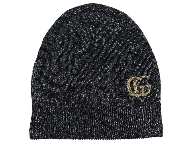 Gucci Gorro de malha dupla Preto