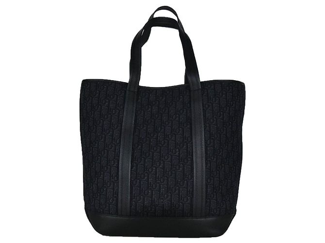 Dior Bolsa Tote de Ombro e Transversal Oblique Preto