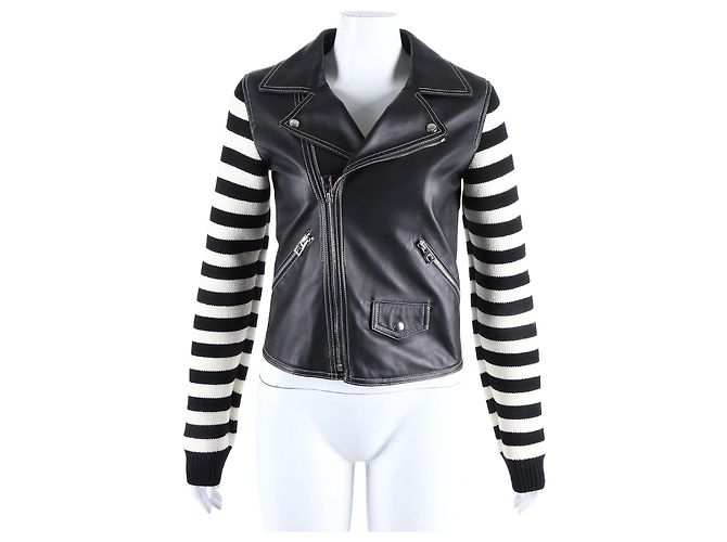 Loewe Knit Leather Jacket