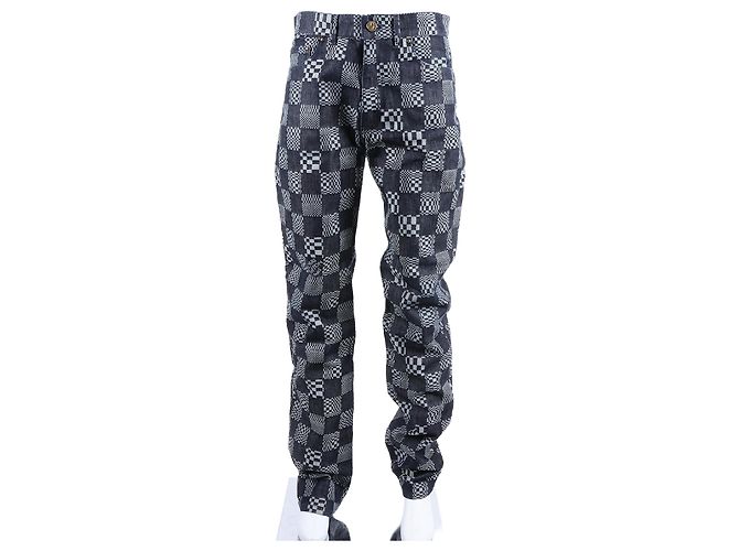Louis Vuitton Denim Pants Blue