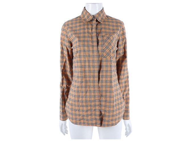 Burberry Langarmhemd Braun 