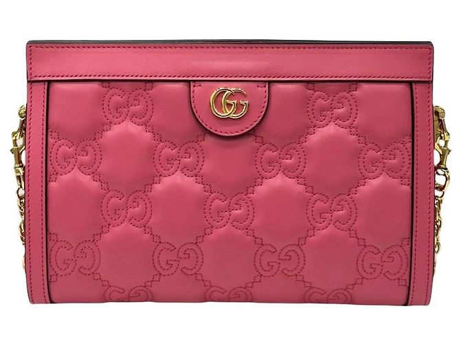 Gucci Bolsa transversal de couro matelassê Rosa
