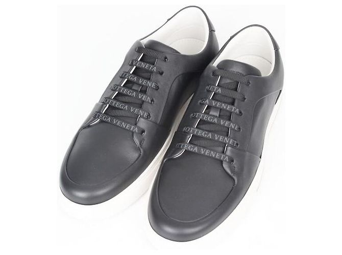 Bottega Veneta Speedster Leder-Sneaker Schwarz