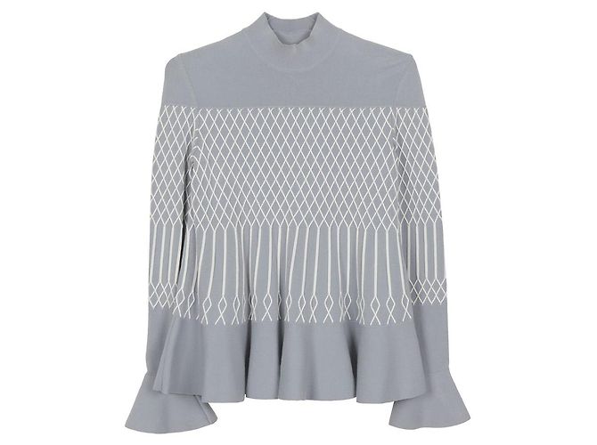 Fendi Hellblaue Viskose-Strickware Größe 