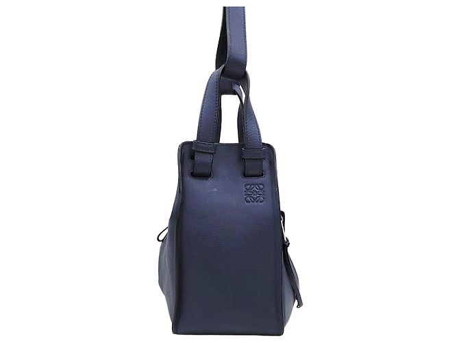 Loewe Piccola borsa Hammock classica in pelle di vitello blu navy