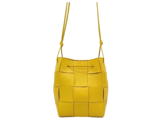 Bottega Veneta Borsa a secchiello Intrecciato Small D'oro