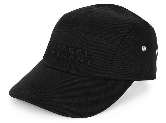 Isabel Marant TEDJI Embroidered Logo Cap (Black)