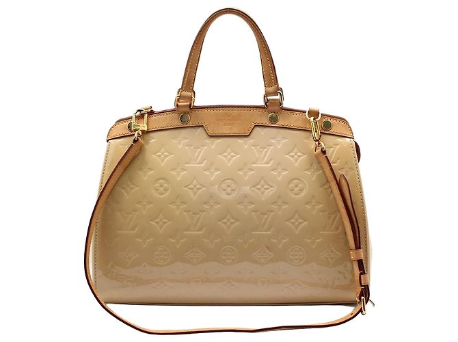 Louis Vuitton Borsa a Spalla Monogram Vernis Brea MM Marrone