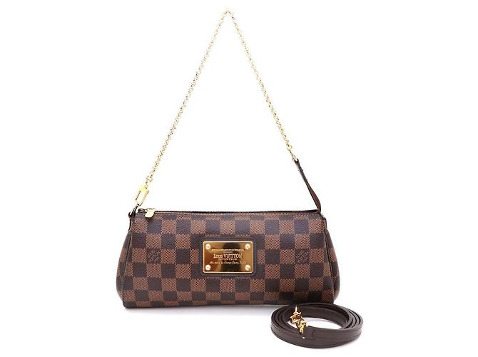 Louis Vuitton Clutch e borsa a tracolla Eva in Damier Ebene Multicolore