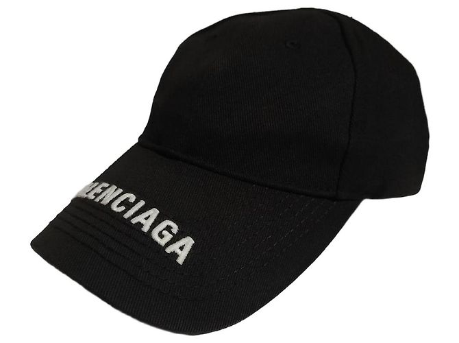 Balenciaga Boné de baseball com logotipo bordado Prata