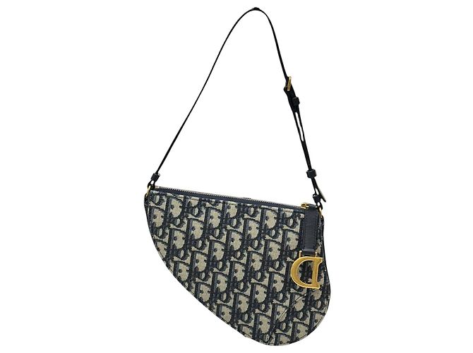 Dior Saddle Oblique Rodeo Schulterbeutel Blue Blau