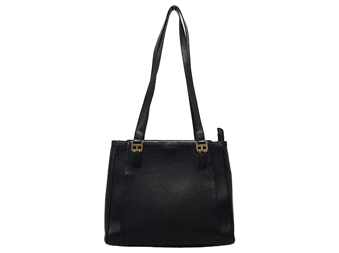 Bally Bolsa de ombro em couro preto