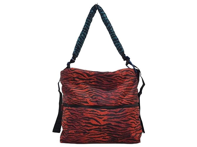 Kenzo Borsa a tracolla leopardata Rosso 