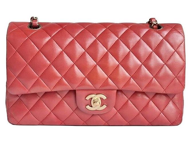 Chanel Cuir d'agneau Classic Medium Rose