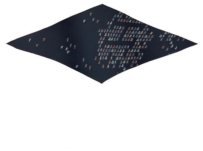 Hermès Sciarpa in cashmere e seta Nero 