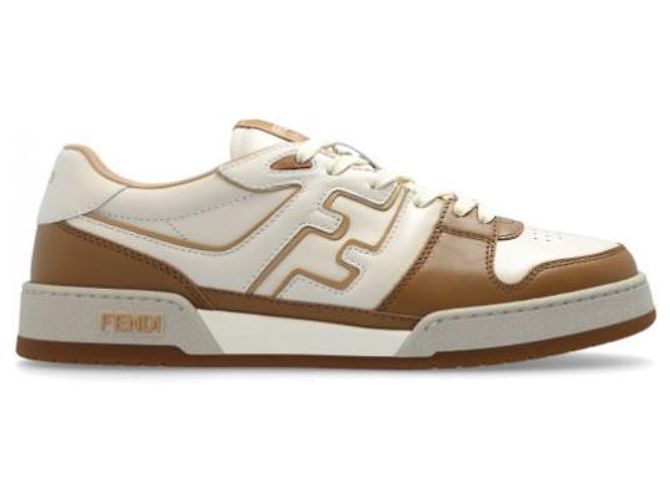 Fendi Sneakers basse in pelle Marrone