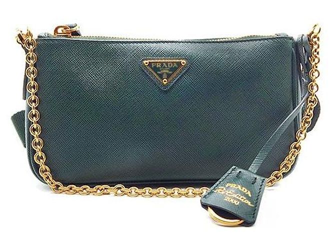 Prada Mini bolsa transversal Reeedition Saffiano Chain Multicor