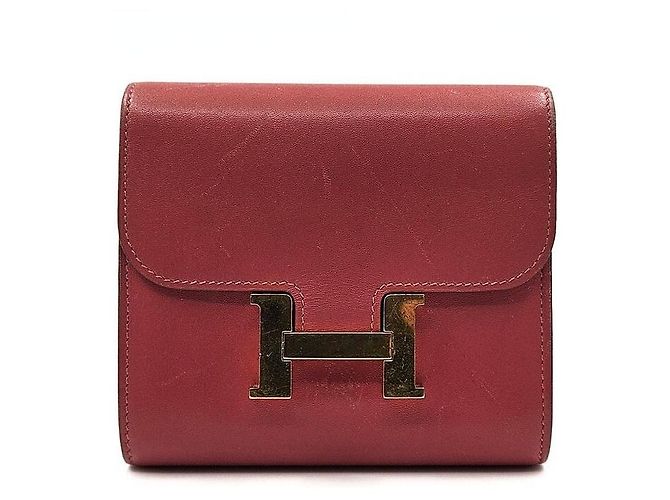 Hermès Constance Wallet Pink